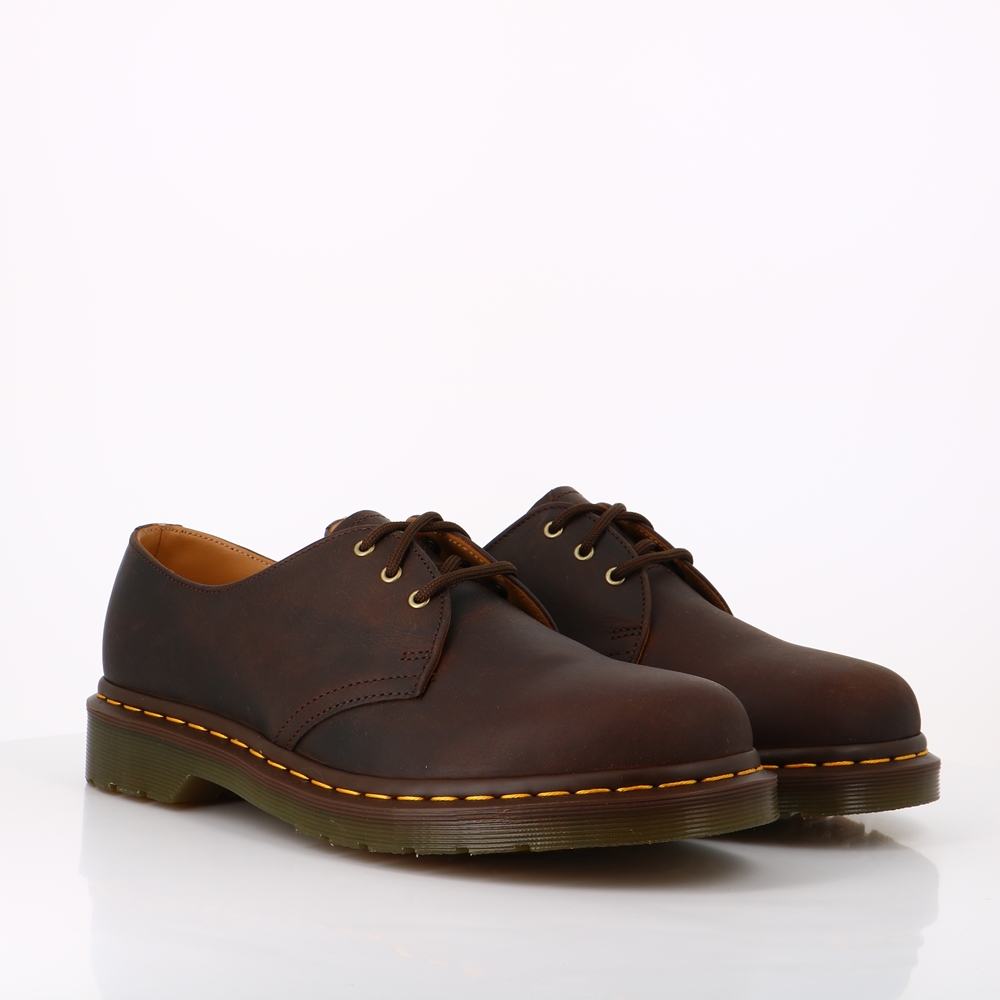Nice Shoes Dr martens dr martens 1461 cuir crazy horse gaucho crazy horse marron
