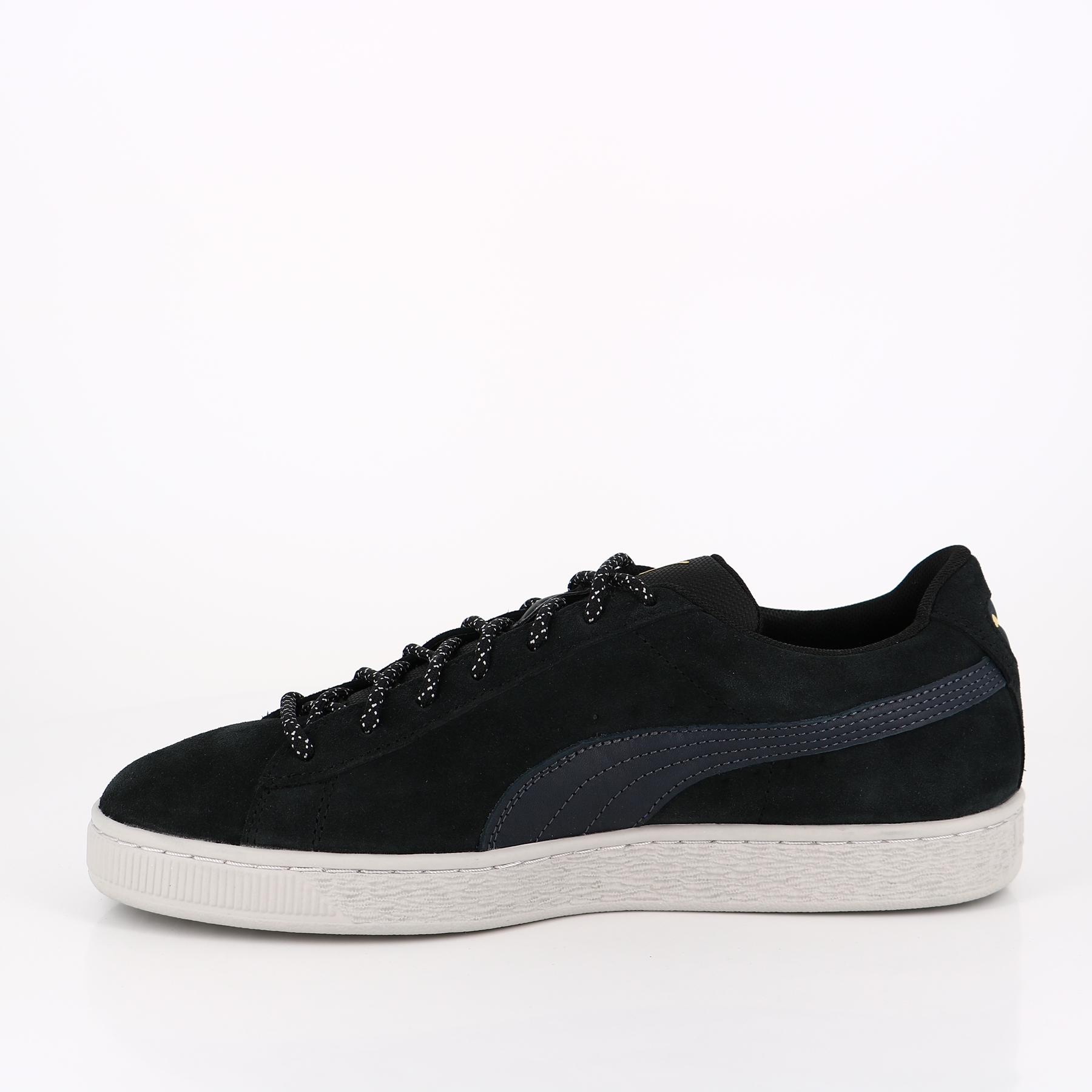 Puma suede noir 2025 semelle blanche
