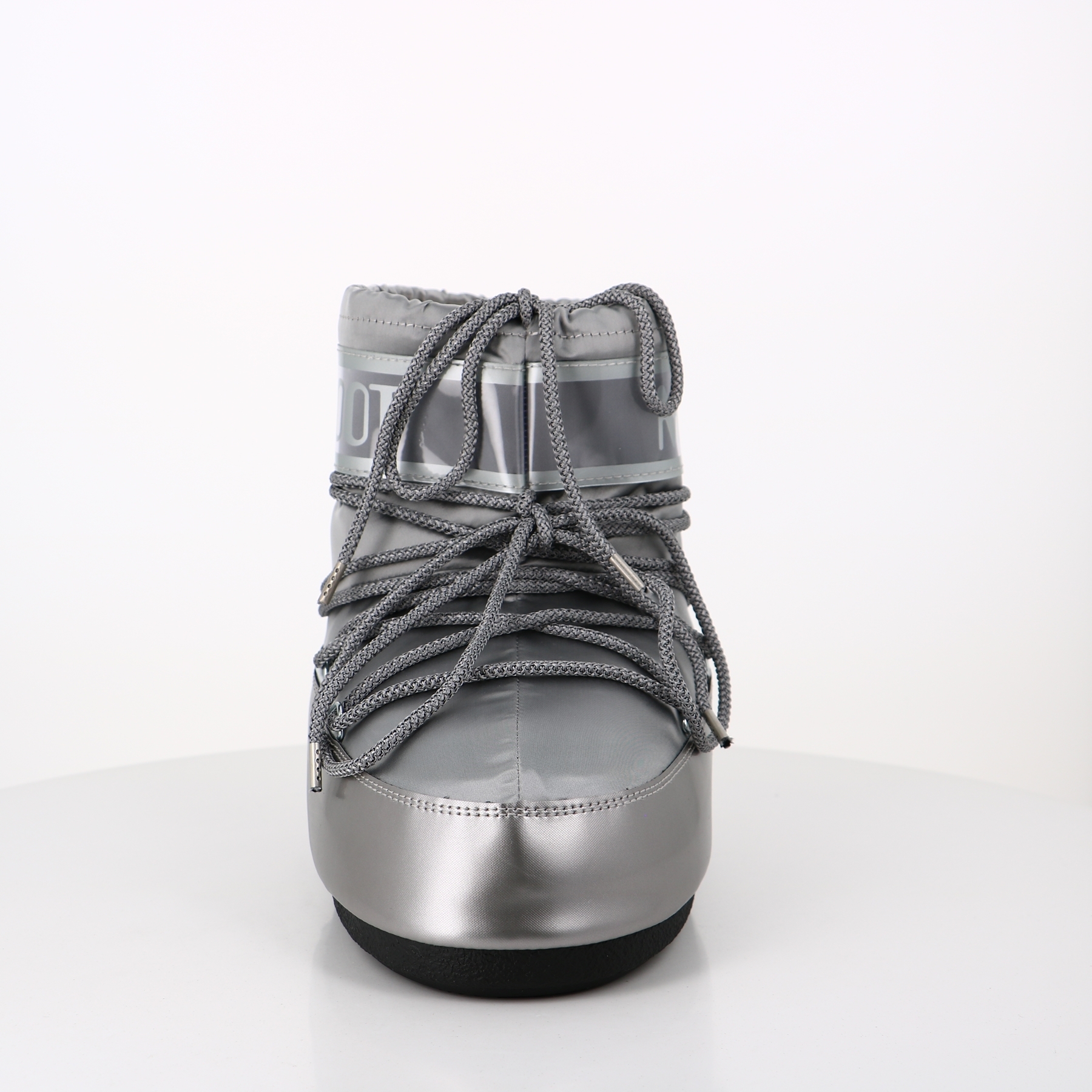 Nice Shoes Moon boot moon boot bottes icon low glance silver satin argent